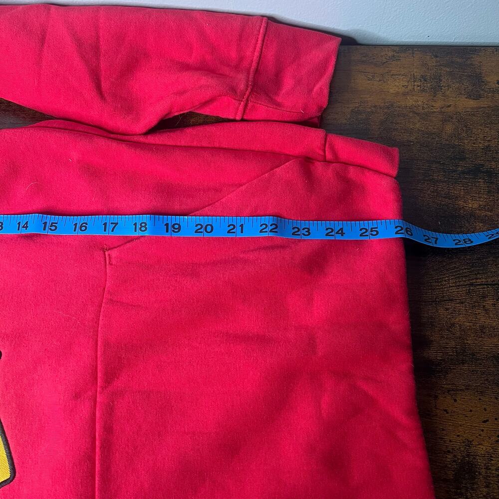 NHL Chicago Blackhawks Lace Up Hoodie Red Mens Small Embroidered Logo Sweatshirt - Picture 8 of 10